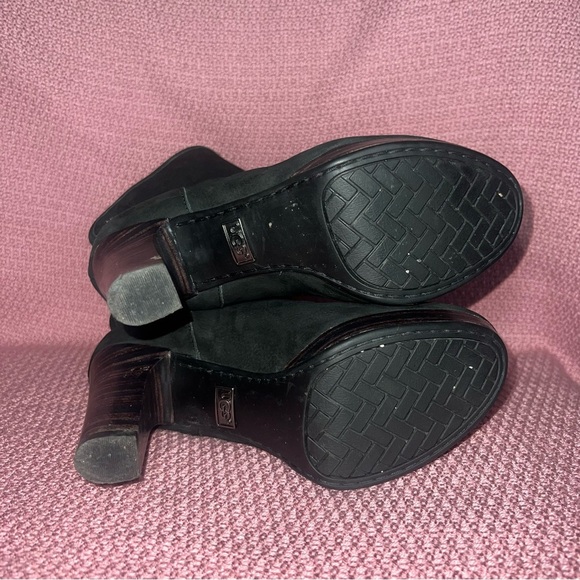 UGG Dandylion II Black Suede Shearling Bootie size 5.5 - Picture 6 of 8